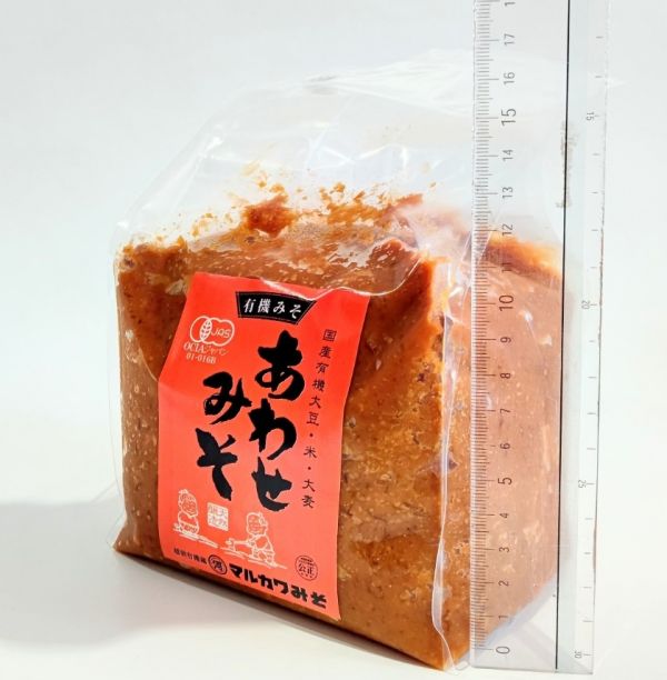 日本と麦みそを合わせたあわせ味噌 越前有機味噌蔵 マルカワみそ