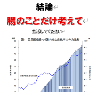 河崎紘徳著　「結論　腸のことだけ考えて生活してください」